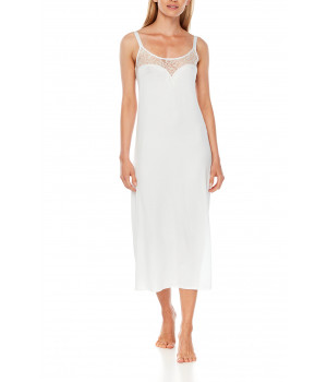 Mid-calf sleeveless nightdress with reinforced strap - Coemi-Lingeries