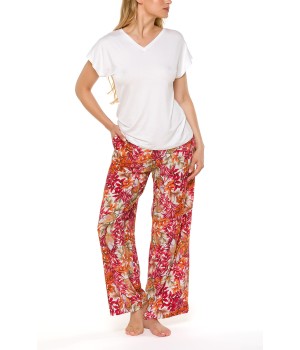 Pijama viscosa 100% motivo florido corte amplio