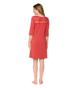 Caída camisón negro ajustado micromodal