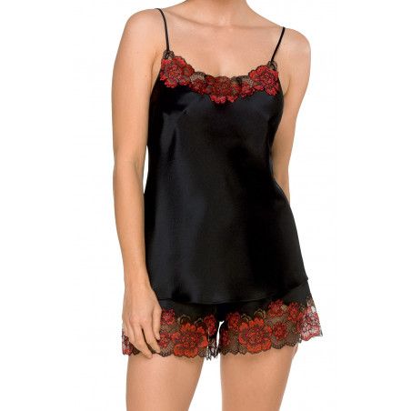Ensemble Pyjama Short Effet Satin Rose Clair Femme | La Halle