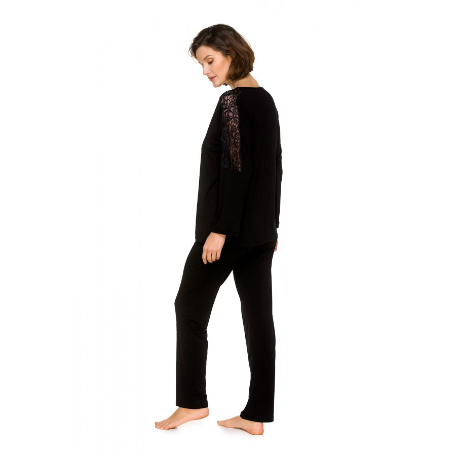 Ensemble pyjama / tenue d'intérieur en micromdal, haut ample à manches longues - Coemi-lingerie