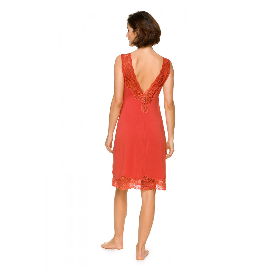 Fitted, sleeveless micromodal nightdress in a choice of 2 lengths - Coemi-lingerie