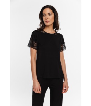 Pijama azul mujer caída fluida