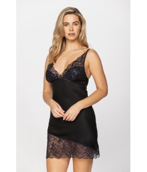 Nuisette viscosa azul espalda tirantes finos Coemi