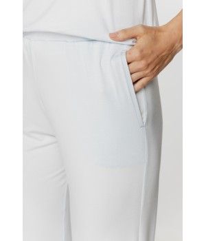 Ensemble pyjama femme en micromodal, tee-shirt manches courtes et pantalon long