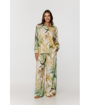 Pijama de viscosa y lino tallas XS a 5XL vista frontal