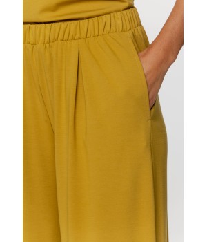 copy of Locker sitzender Pyjama aus Viskose und Leinen mit tropischem Muster, bestehend aus einem langärmeligen Hemd 3 - www.coe