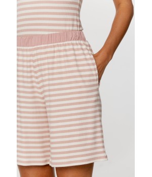 Pijama rosa de mujer en viscosa y elastano