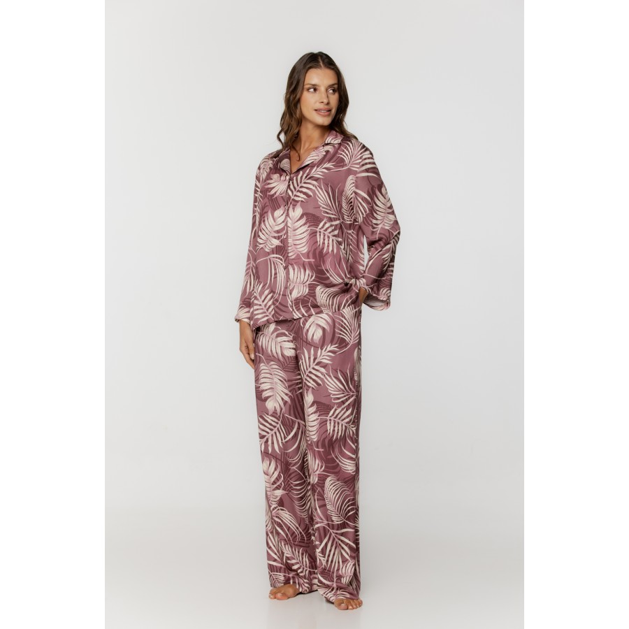 Sublime ensemble pyjama à manches longues et poches dans le pantalon