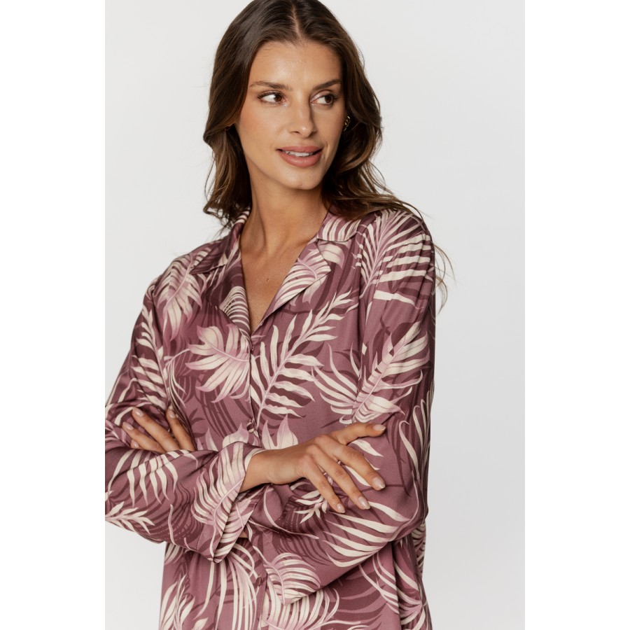 Wunderschöner Langarm-Pyjama mit Hosentaschen