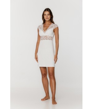 Beautiful embroidered nightie with open back 1 - www.coemi-lingerie.com 