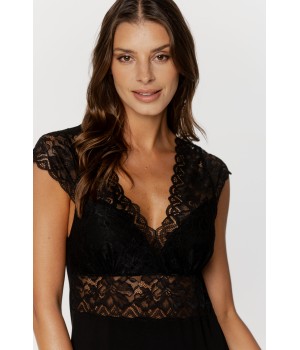 Wunderschönes, besticktes Nachthemd mit offenem Rücken 9 - www.coemi-lingerie.com 