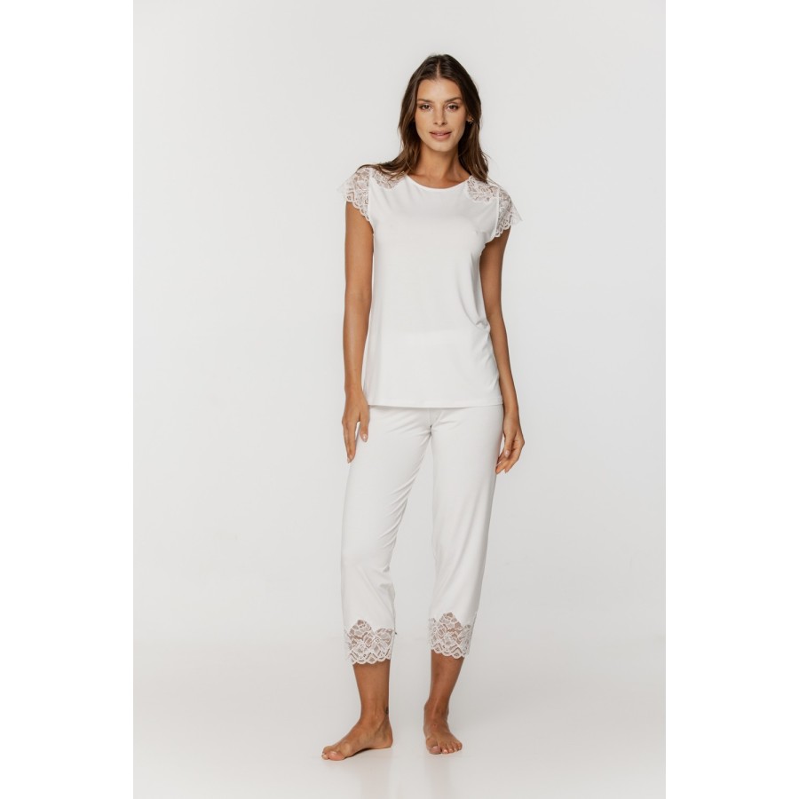 Pijama mujer micromodal elastano vista frontal