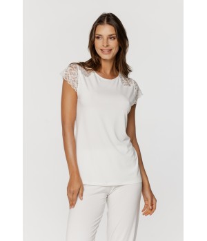 Kurzärmeliges Spitzenpyjama-Set 3 - www.coemi-lingerie.com 