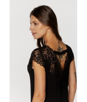 Kurzärmeliges Spitzenpyjama-Set 9 - www.coemi-lingerie.com 