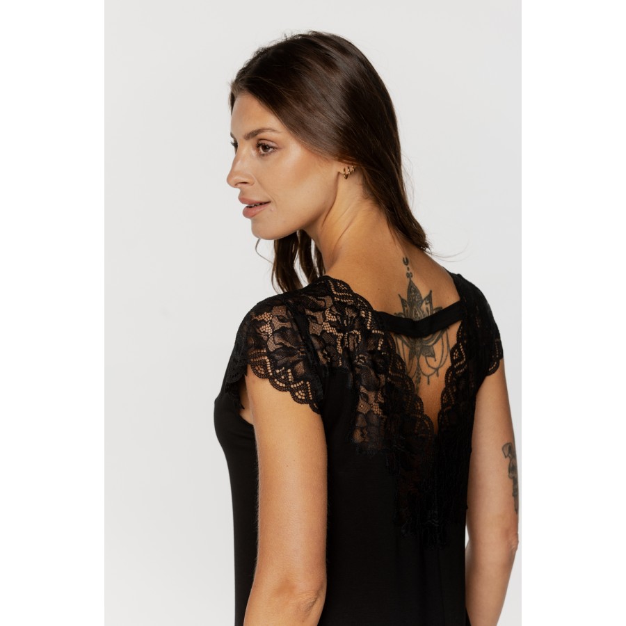 Short-sleeved lace pyjama set 9 - www.coemi-lingerie.com 