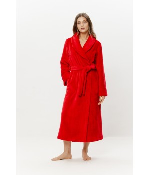 Cuff detail and sleeve length on velour robe size M