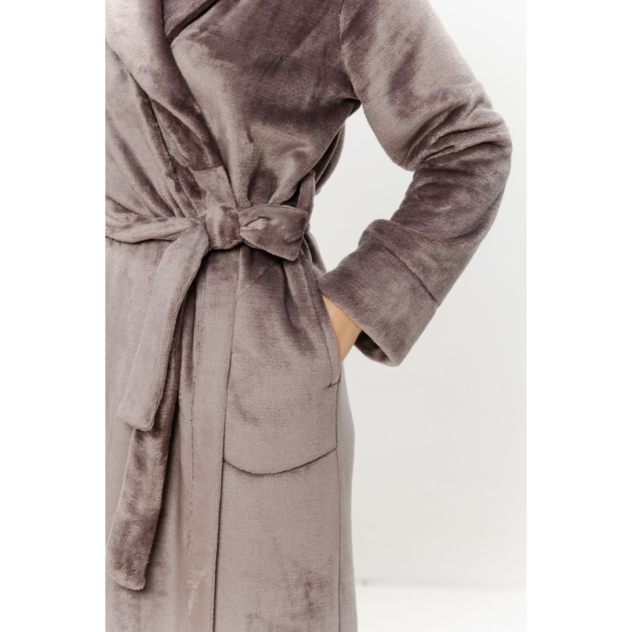 Maxi peignoir COEMI velours chaud et enveloppant sortie de bain