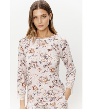 Nahaufnahme Micromodal-Stoff weich fließend COEMI Pyjama